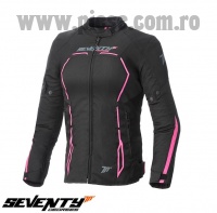 Geaca (jacheta) femei Racing Seventy vara/iarna model SD-JR67 culoare: negru/roz – marime: L